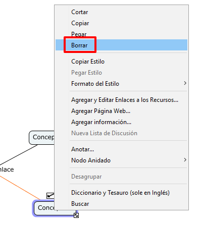 Borrar un nodo