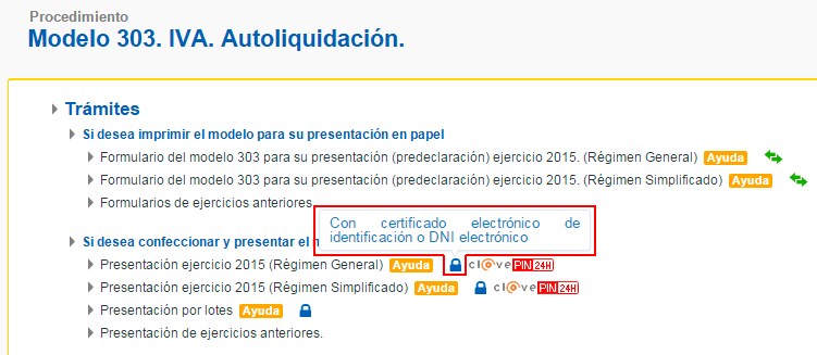 El acceso con Certificado Digital