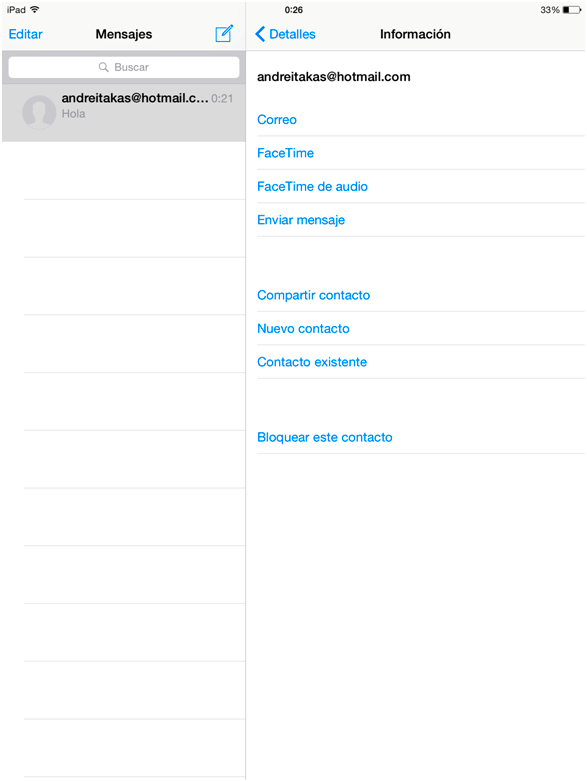 Datos de contacto