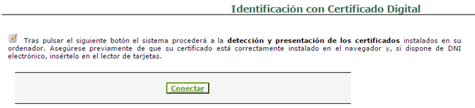 Solicitar cita previa con certificado digital
