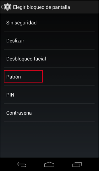Desbloqueo de pantalla