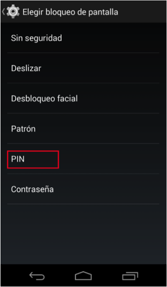 Desbloqueo de pantalla