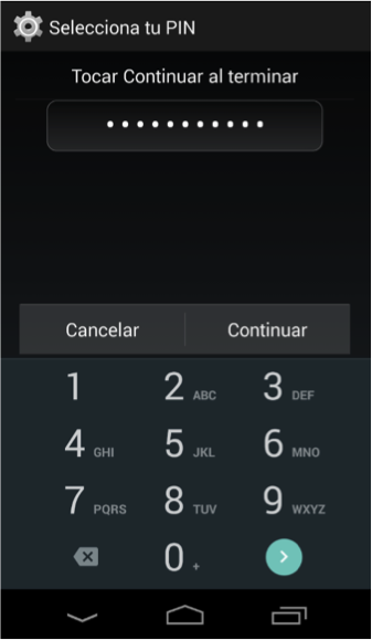 Desbloqueo de pantalla