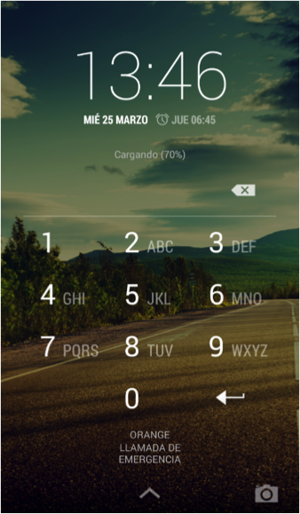 Desbloqueo de pantalla