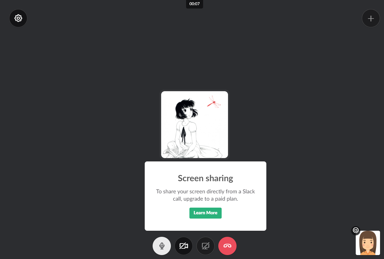 Compartir pantalla en Slack