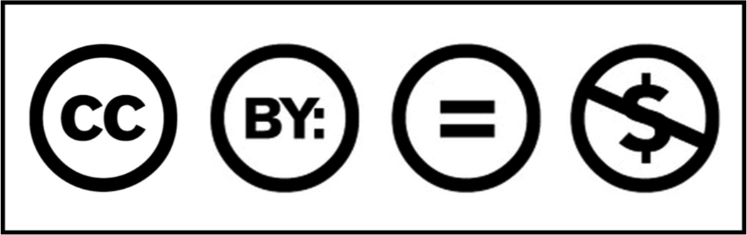 Licencia Creative Commons Sin obra derivada no comercial